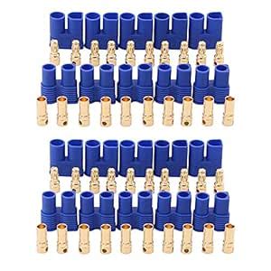 Buy OliRC 10pairs Male Female EC3 Connector 3.5mm Glad Bullet Banana ...