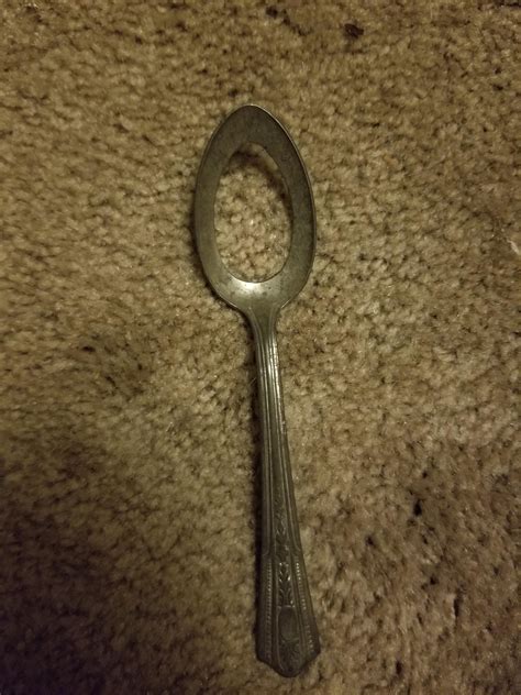 What is this normal looking spoon with hole in it? : r/whatisthisthing