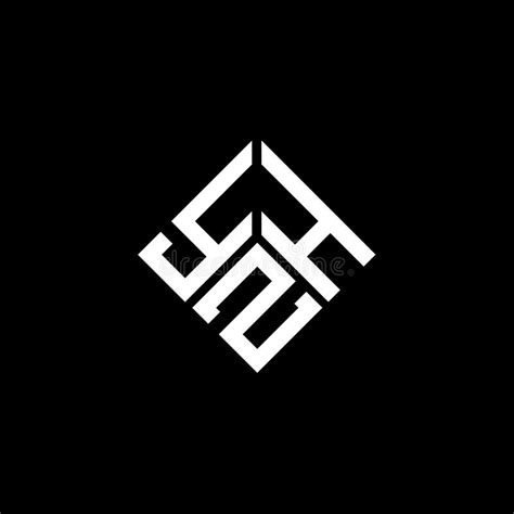 YZH Letter Logo Design on Black Background. YZH Creative Initials ...