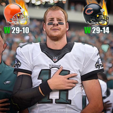 Eagles quarterback Carson Wentz joins exclusive club after win over Bears