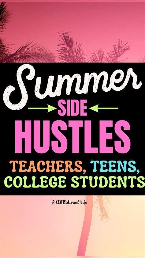 50 best summer side hustles for college students teens teachers – Artofit