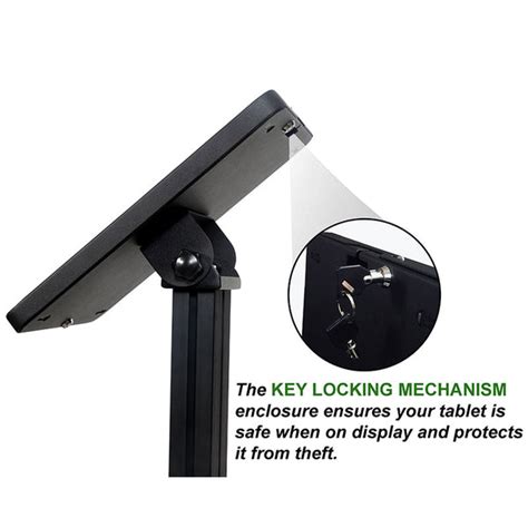 Heavy Duty Kiosk Mount Standing Tablet Holder, Anti Theft, Anti Tamper ...