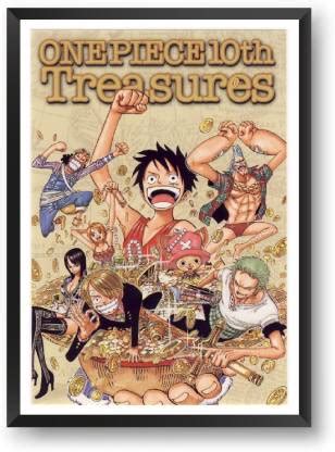 ANIME POSTER FRAME - LUFFY (ONE PIECE) - Black Framed Wall Poster For ...