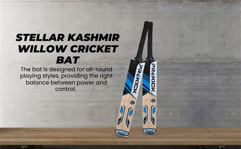 Prokick Stellar Kashmir Willow Cricket Bat (Suitable for Both Leather ...