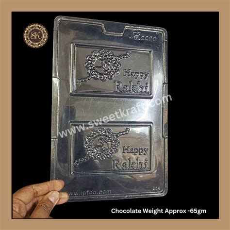 Plastic chocolate mould | Cacao | Hppy Rakhi Mould | Raksha bandhan Mo ...