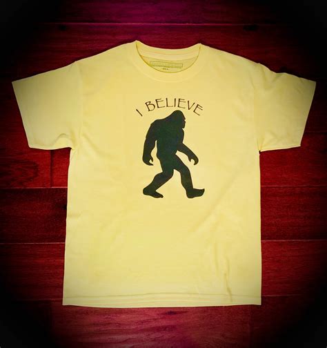 Buy Kids Graphic Tee - Bigfoot, Children's T-shirt, Funny, Unisex, Neon ...