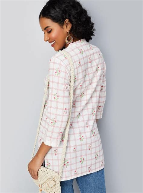 Buy Women Checked Short Kurti Online at just Rs. 499.0 - 1000013380095 ...