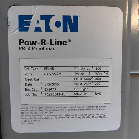 Eaton PRL4B Cutler-Hammer 800A Panelboard Bypass India | Ubuy