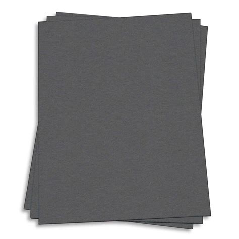 Dark Grey Card Stock Paper (wrought Iron) | Thick Recycled Raw Textured ...
