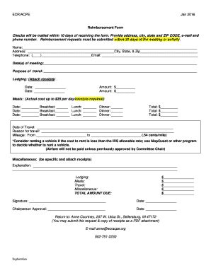 Fillable Online ecracpe Checks will be mailed within 10 days of ...