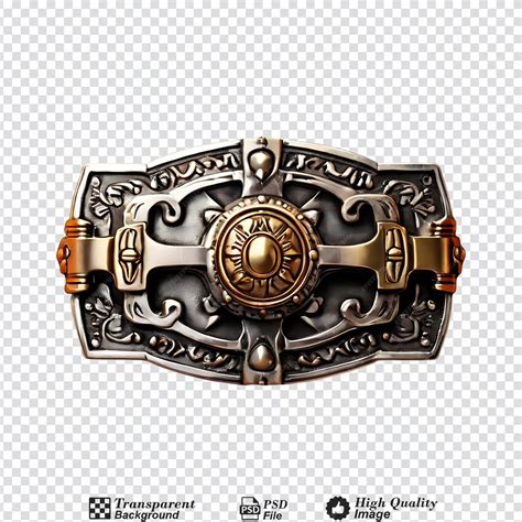 Belt buckles isolated on transparent background | Premium AI-generated PSD