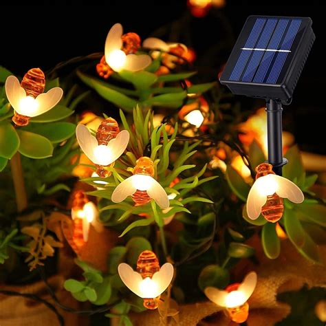 Solar Bee LED Fairy String Light Waterproof Path Yard Warm White | Michaels