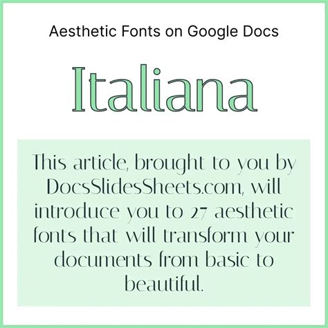 27 Most Aesthetic Fonts on Google Docs (With Screenshots)