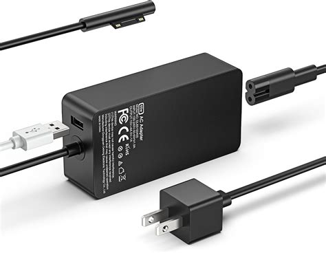 Amazon.com: Surface Pro Charger, 65W Power Supply Adapter for Microsoft ...