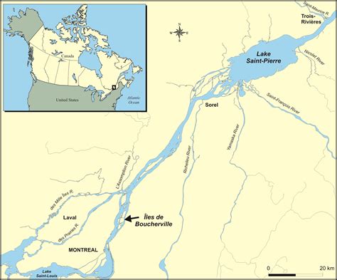 St Lawrence River Map - Tourist Map