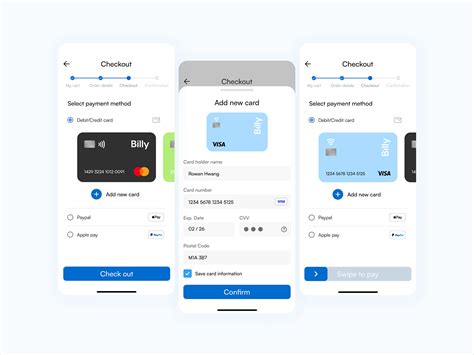 Daily ui. 002 Checkout by Rowan Hwang on Dribbble