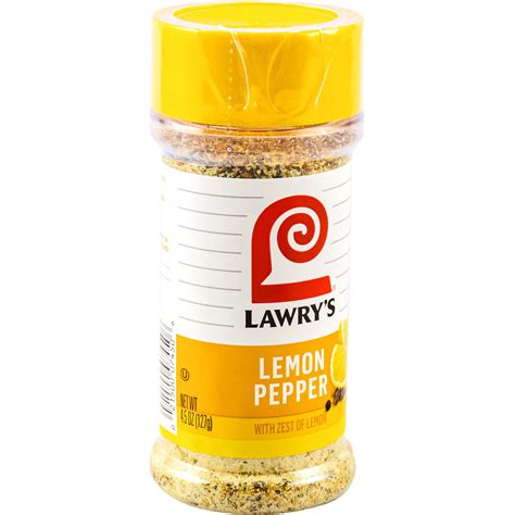 Lawry's Lemon Pepper with BCF26 Zest of Lemon, 4.5 oz - Walmart.com