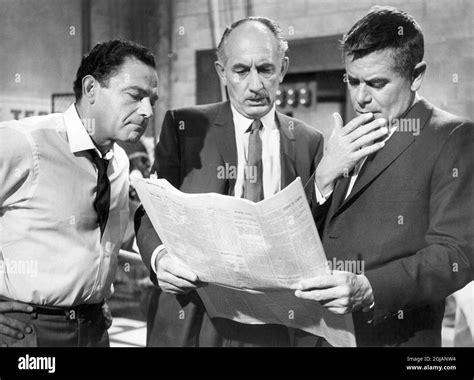 Nehemiah Persoff, Robert F. Simon, Glenn Ford, on-set of the Film ...