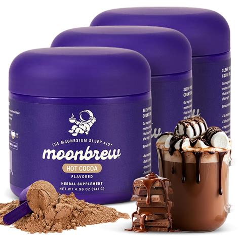 MoonBrew Nighttime Magnesium Hot Cocoa, Natural India | Ubuy