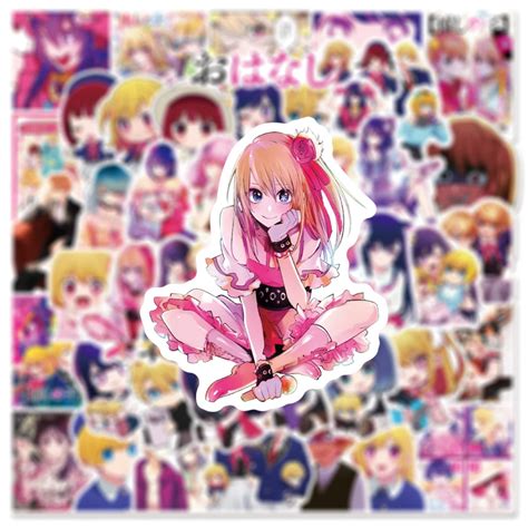 Buy 50Pcs Anime Oshi No Ko Stickers Hoshino Ai Akuamarin Rubii Sarina ...