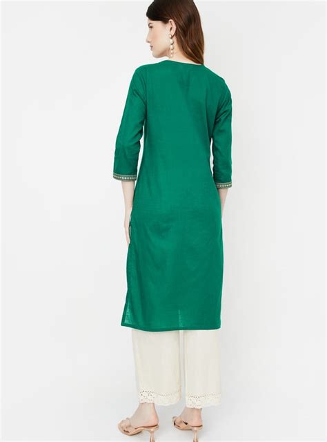 Buy Women Embroidered Straight Kurta Online at just Rs. 599.0 ...