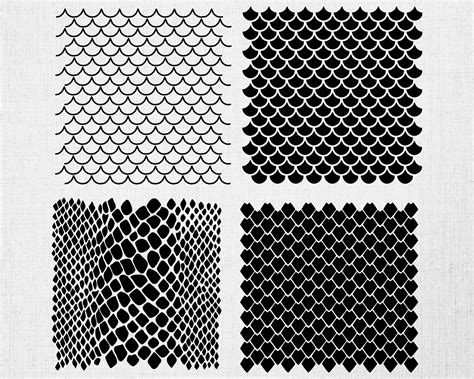 Snake Scales Stencil Printable - Printable Stencils