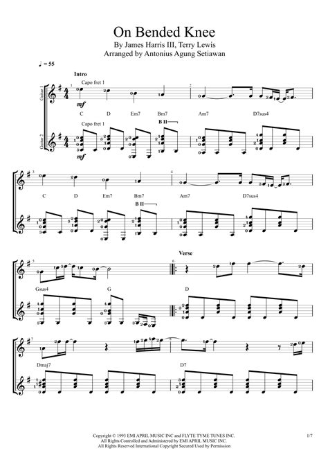 On Bended Knee (arr. Antonius Agung Setiawan) by James Harris III Sheet ...