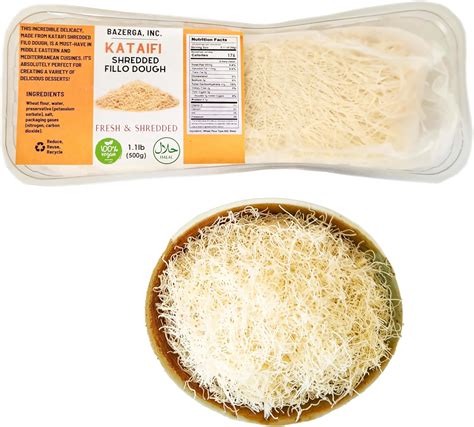 Amazon.com: Premium Dried Kataifi Shredded Fillo Dough, Phyllo Dough ...