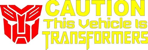 Art Creations Caution Trans Orange Window Sides Hood Bumper Car Sticker ...