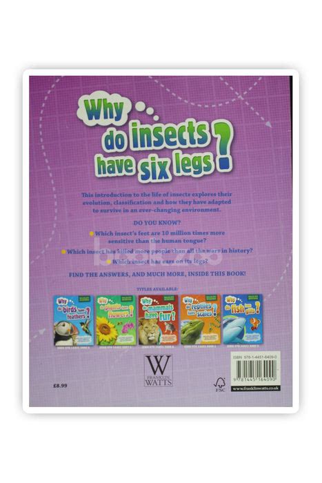 Buy Why Do Insects Have Six Legs? by Pat Jacobs at Online bookstore ...