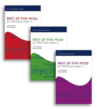 Buy Best of Five MCQs for MRCPsych Papers 1, 2 and 3 Pack (Oxford ...