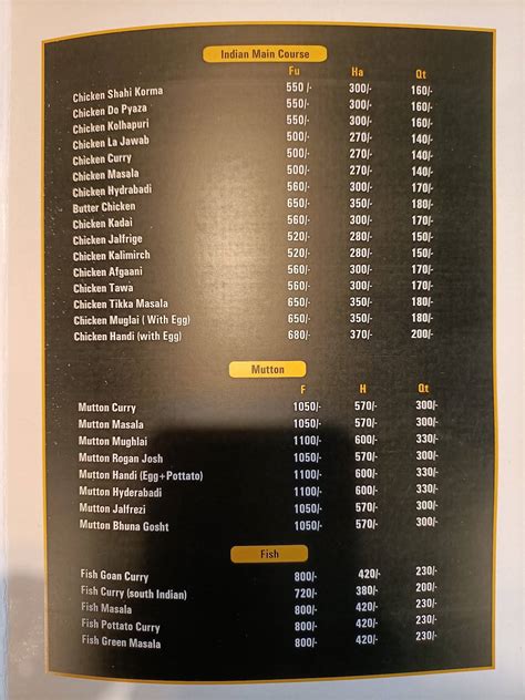 Menu at MANNA KERALA RESTAURANT, Gurdaspur