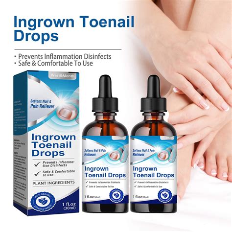 Ingrown Toenail Drops Treatment - Ingrown Toenail Pain Reliever and Softener Kit for Easy ...
