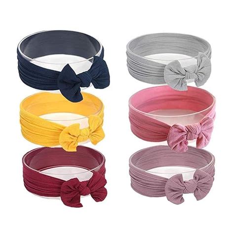 SNOWIE SOFT Hair Bands for Baby Girls Cotton Headbands Turban Knotted ...