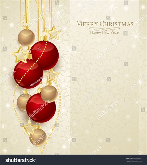 Red And Gold Christmas Background