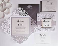 White Wedding Invitations by Wedding Invitations Silver White Wedding White Wedding Invitations