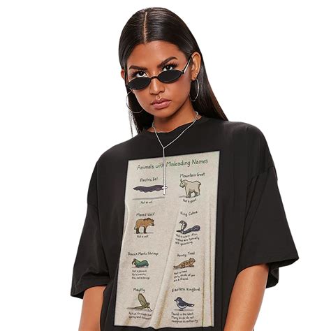 Animals With Misleading Names Funny Retro Unisex Classic 2D T-Shirt - Vintage Animal Lover Be ...