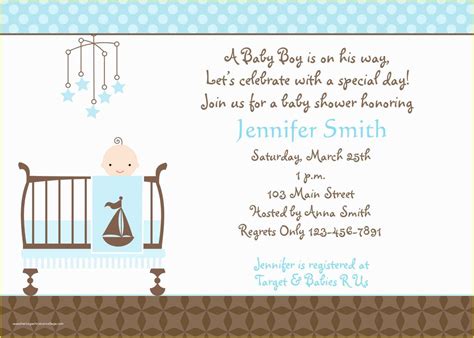 Free Printable Baby Shower Invitations Templates for Boys Of Baby ...