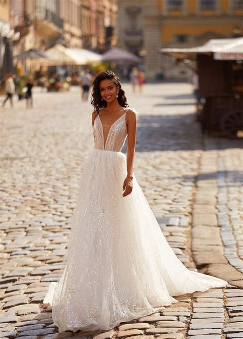 Sparkly Top Wedding Dress - sparkly wedding dress