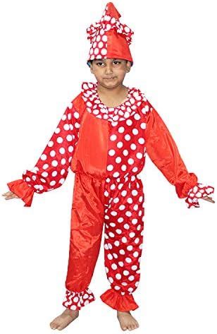 Buy Kaku Fancy Dresses Comic Character Clown Costume -Red, 7-8 Years ...