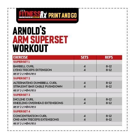 Arnold Schwarzenegger Workout Routine For Beginners Pdf 