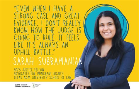 Fellow feature: Sarah Subramanian - Immigrant Justice Corps