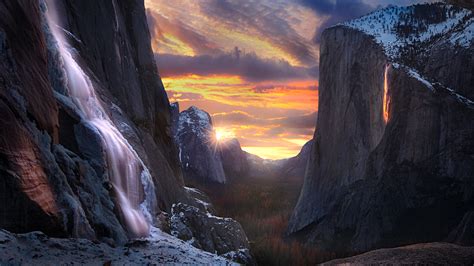 Firefall Yosemite National Park Wallpaper, HD City 4K Wallpapers ...