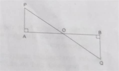 if angle PAO = angle QBOPA = QB Prove that Triangle OAP= triangle OBQ ...