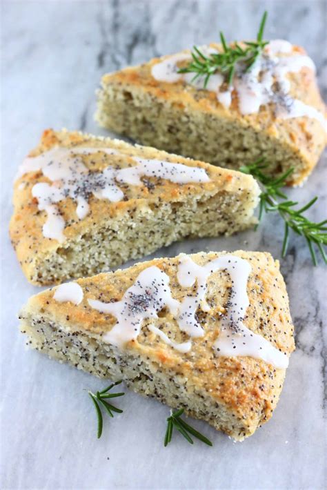 Gluten-Free Vegan Lemon Poppy Seed Scones - Rhian's Recipes