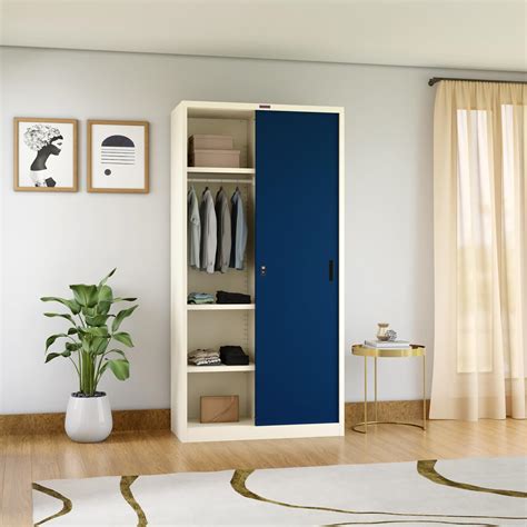 GODREJ INTERIO Almirah Vurv 2-Door, 2-Way Steel Sliding Wardrobe for ...