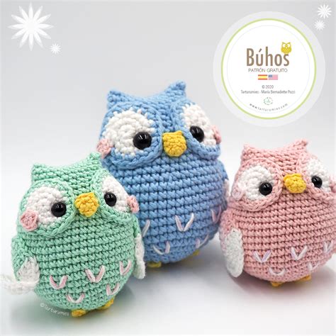 Amigurumi Patrón: Búhos - Tarturumies