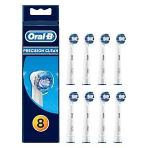 Oral-B Precision Clean Toothbrush Heads Pack of 8 Replacement Refills ...
