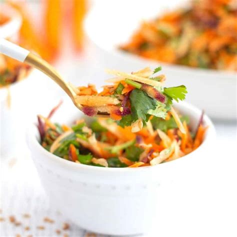 Asian Carrot Salad in Sesame Dressing - Food Wine and Love