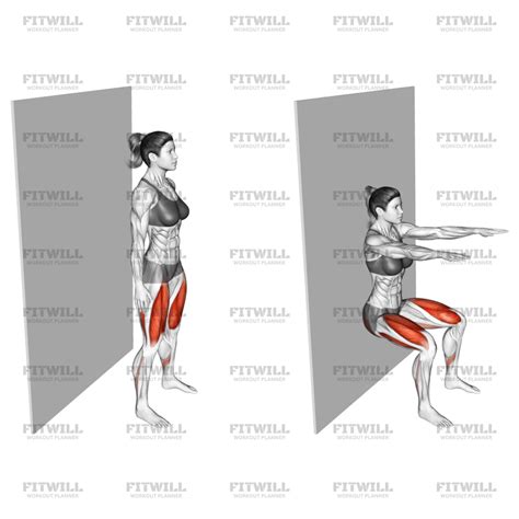 Sit (wall): Exercise Guide, Video, Techniques, Benefits, How to, Muscles Worked, Tips & Tricks ...